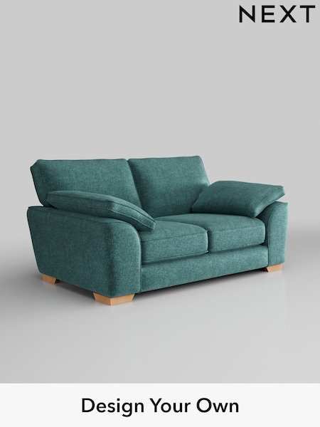 Plush Chenille/Dark Teal Green Stamford Grand Relaxed Sit (W43609) | £1,625