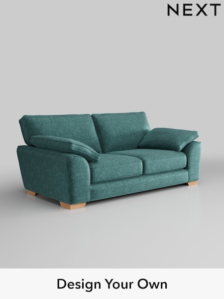 Plush Chenille/Dark Teal Green Stamford Grand Relaxed Sit (W43609) | £1,725
