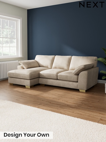 Plush Chenille/Light Natural Stamford Grand Relaxed Sit (W43610) | £2,275