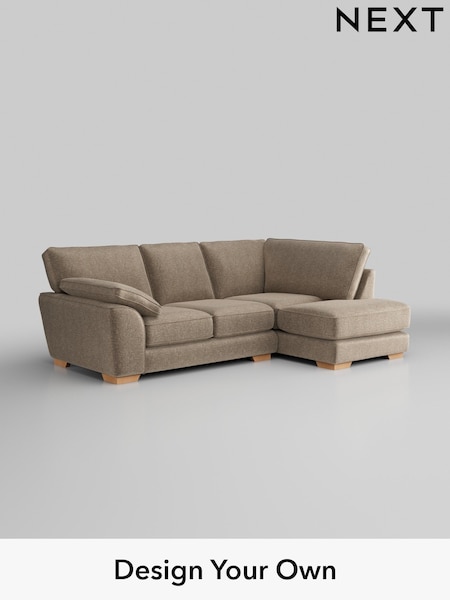 Plush Chenille/Mid Natural Stamford Grand Relaxed Sit (W43611) | £2,375