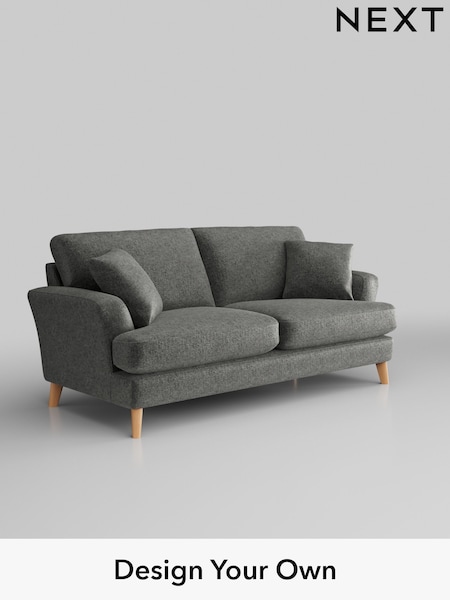 Plush Chenille/Dark Grey Conway Relaxed Sit (W43661) | £1,350