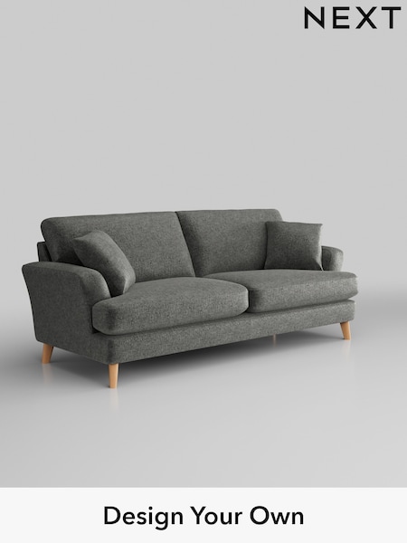 Plush Chenille/Dark Grey Conway Relaxed Sit (W43661) | £1,450