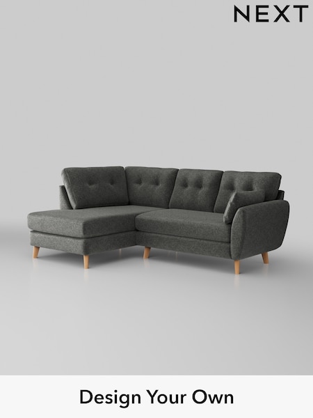 Plush Chenille/Dark Grey Wilson Buttoned Back (W43666) | £1,675