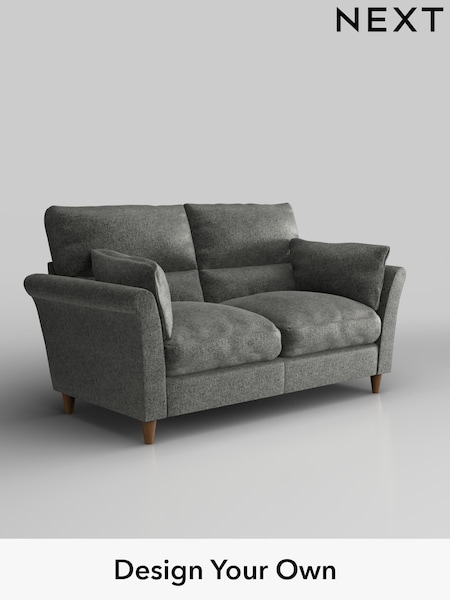 Plush Chenille/Dark Grey Hartley Highback Relaxed Sit (W43667) | £1,225