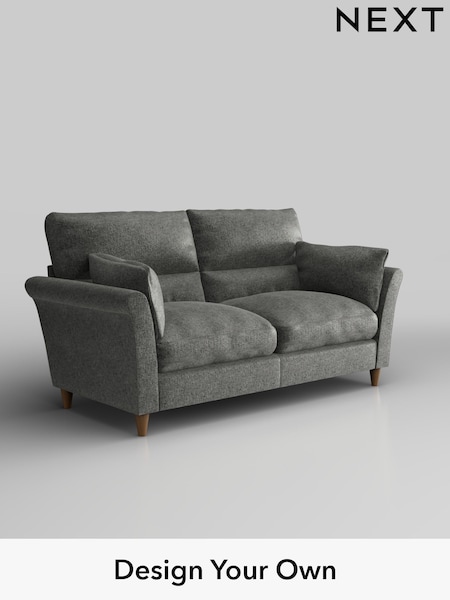 Plush Chenille/Dark Grey Hartley Highback Relaxed Sit (W43667) | £1,325