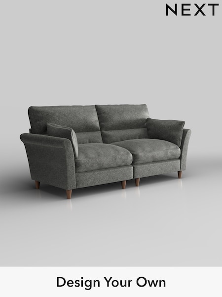 Plush Chenille/Dark Grey Hartley Highback Relaxed Sit (W43667) | £1,425