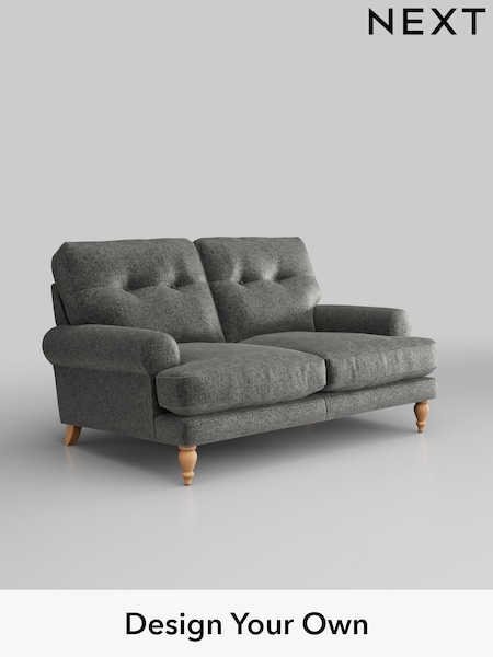 Plush Chenille/Dark Grey Erin Buttoned Back Deep Relaxed Sit (W43674) | £1,225