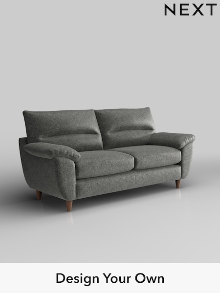 Plush Chenille/Dark Grey Elliot Highback (W43676) | £1,175