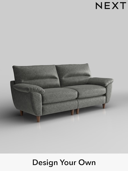 Plush Chenille/Dark Grey Elliot Highback (W43676) | £1,275