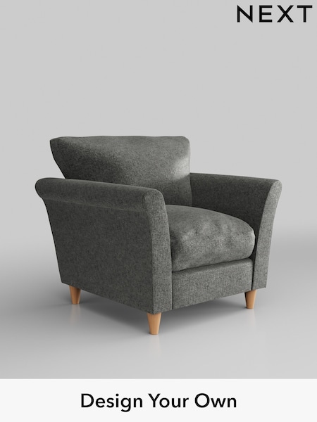 Plush Chenille/Dark Grey Hartley Relaxed Sit (W43677) | £825