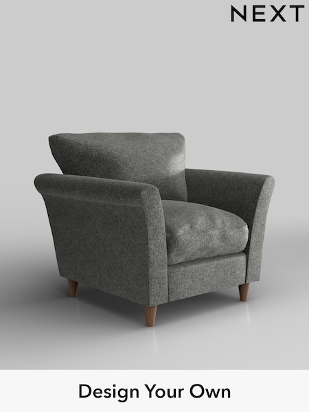 Plush Chenille/Dark Grey Hartley Relaxed Sit (W43677) | £825