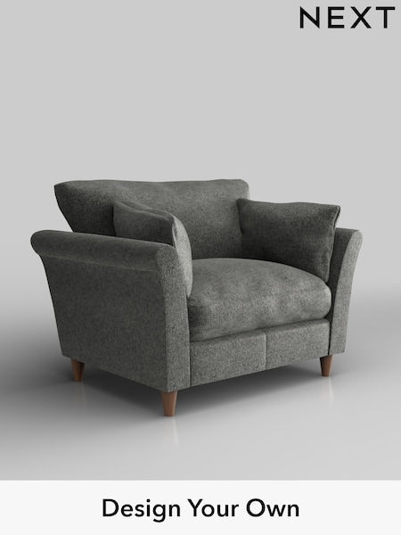 Plush Chenille/Dark Grey Hartley Relaxed Sit (W43677) | £925