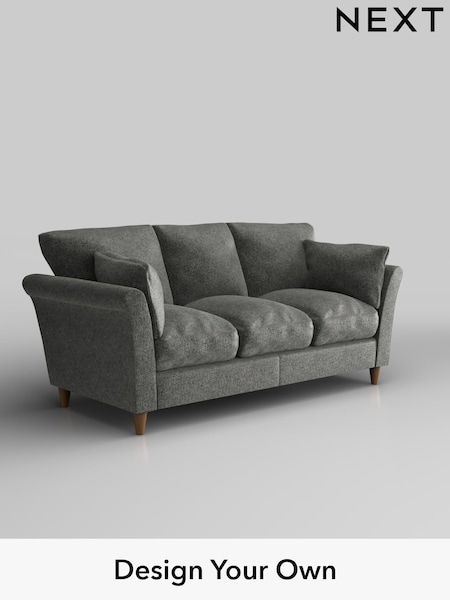 Plush Chenille/Dark Grey Hartley Relaxed Sit (W43677) | £1,275