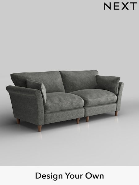 Plush Chenille/Dark Grey Hartley Relaxed Sit (W43677) | £1,375