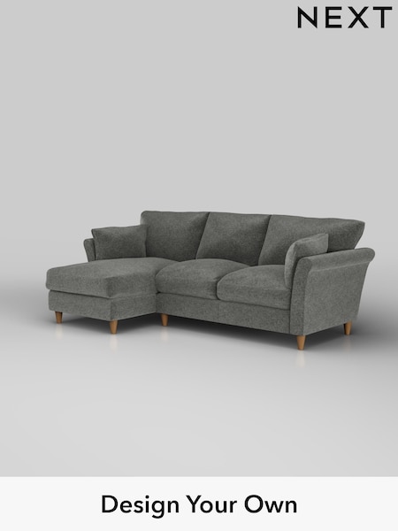 Plush Chenille/Dark Grey Hartley Relaxed Sit (W43677) | £1,899