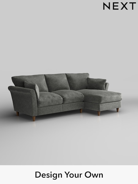 Plush Chenille/Dark Grey Hartley Relaxed Sit (W43677) | £1,899