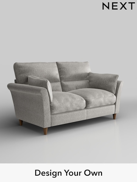Plush Chenille/Light Grey Hartley Highback Relaxed Sit (W43681) | £1,225
