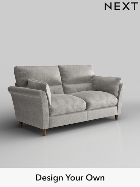 Plush Chenille/Light Grey Hartley Highback Relaxed Sit (W43681) | £1,325
