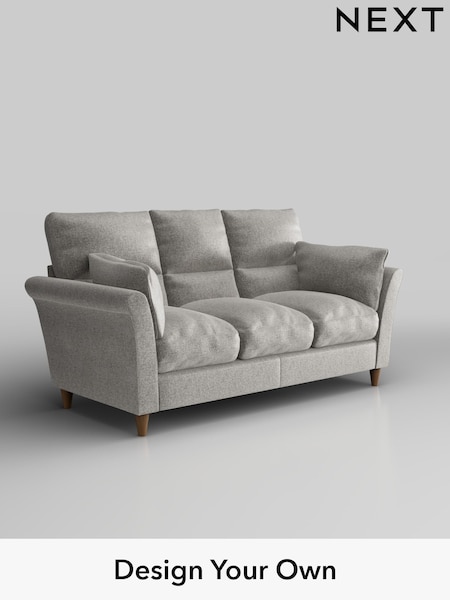 Plush Chenille/Light Grey Hartley Highback Relaxed Sit (W43681) | £1,325