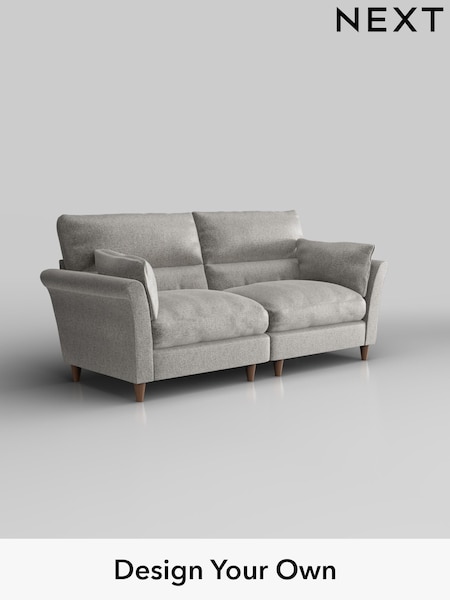 Plush Chenille/Light Grey Hartley Highback Relaxed Sit (W43681) | £1,425