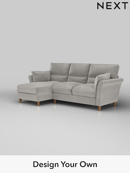 Plush Chenille/Light Grey Hartley Highback Relaxed Sit (W43681) | £1,950