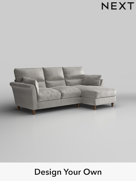 Plush Chenille/Light Grey Hartley Highback Relaxed Sit (W43681) | £1,950