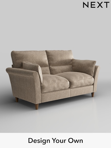 Plush Chenille/Mid Natural Hartley Highback Relaxed Sit (W43682) | £1,225