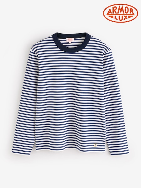 Armor Lux Blue Héritage Long Sleeve T-Shirt (W43708) | £60