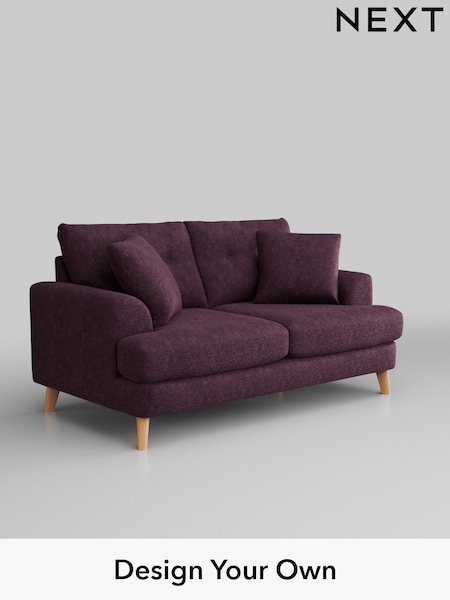 Plush Chenille/Dark Plum Purple Parker Buttoned Back (W43719) | £1,325