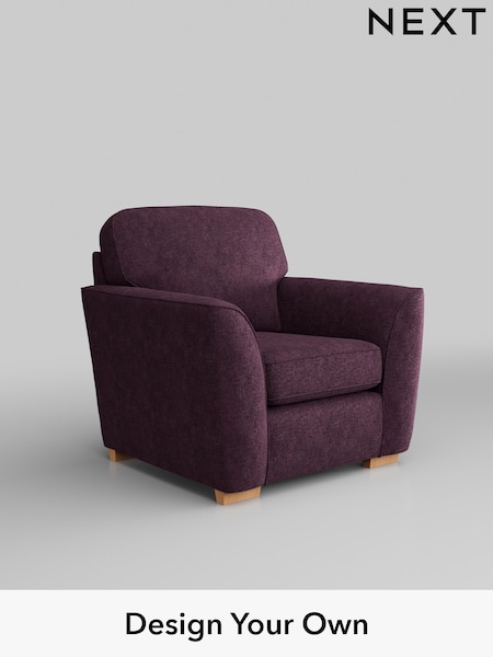 Plush Chenille/Dark Plum Purple Malvern (W43721) | £625