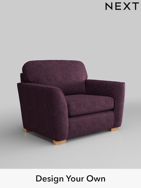 Plush Chenille/Dark Plum Purple Malvern (W43721) | £725