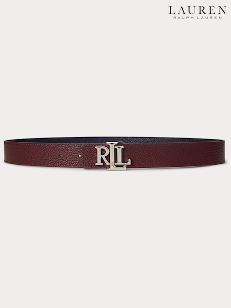 Lauren Ralph Lauren Red Medium Red Reversible Leather Belt (W43733) | £99