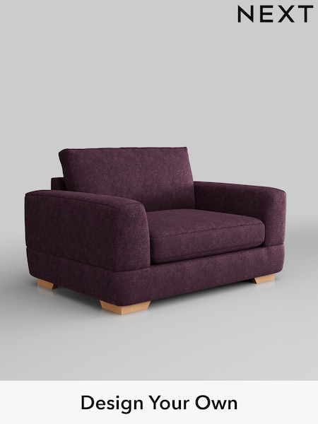 Plush Chenille/Dark Plum Purple Clayton (W43743) | £950