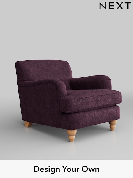 Plush Chenille/Dark Plum Purple Lilly Ii (W43745) | £650