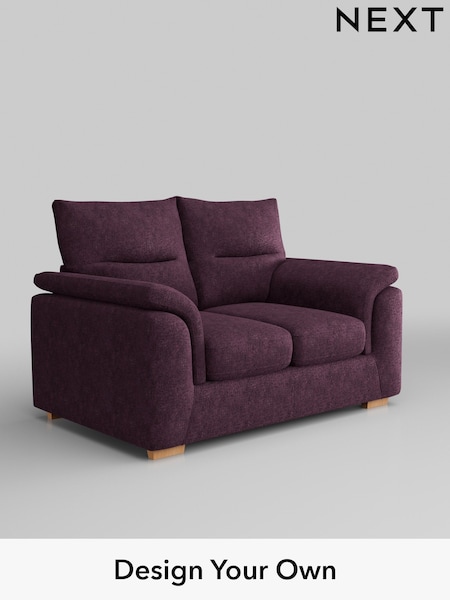 Plush Chenille/Dark Plum Purple Hayden Highback (W43746) | £1,025
