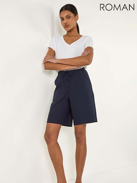 Roman Blue Short Drawcord Detail Pocket Shorts (W43764) | £32