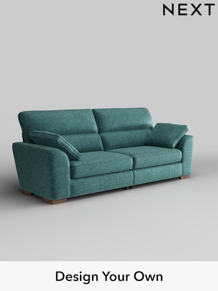 Plush Chenille/Dark Teal Green Stamford Highback (W43775) | £1,399