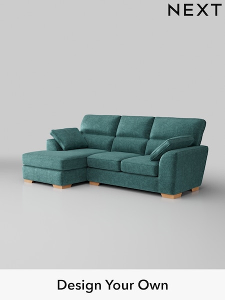 Plush Chenille/Dark Teal Green Stamford Highback (W43775) | £1,875