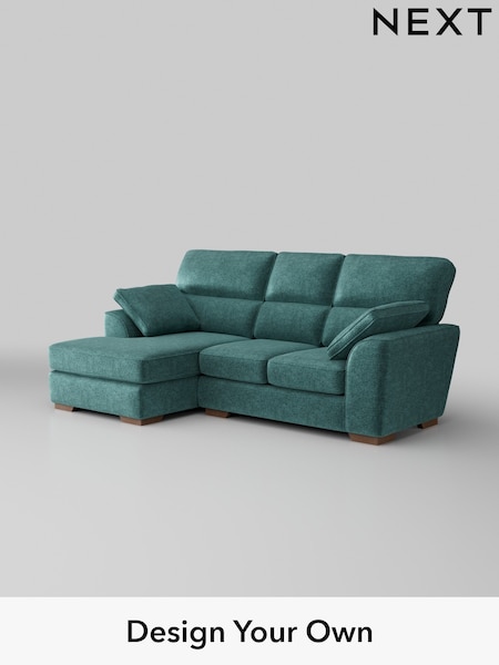 Plush Chenille/Dark Teal Green Stamford Highback (W43775) | £2,025