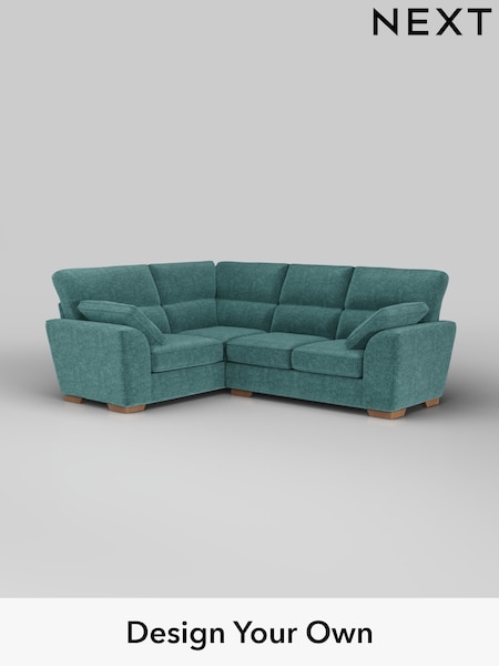 Plush Chenille/Dark Teal Green Stamford Highback (W43775) | £2,150