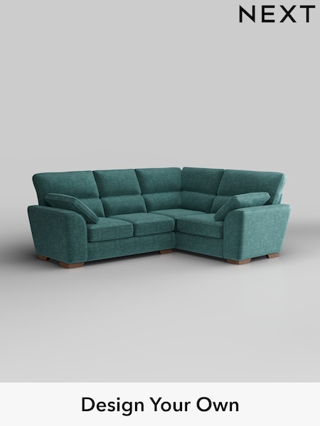 Plush Chenille/Dark Teal Green Stamford Highback (W43775) | £2,150