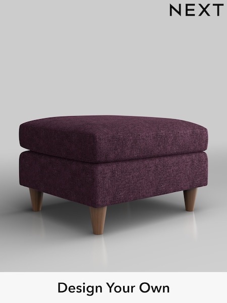 Plush Chenille/Dark Plum Purple Elliot Highback (W43780) | £350