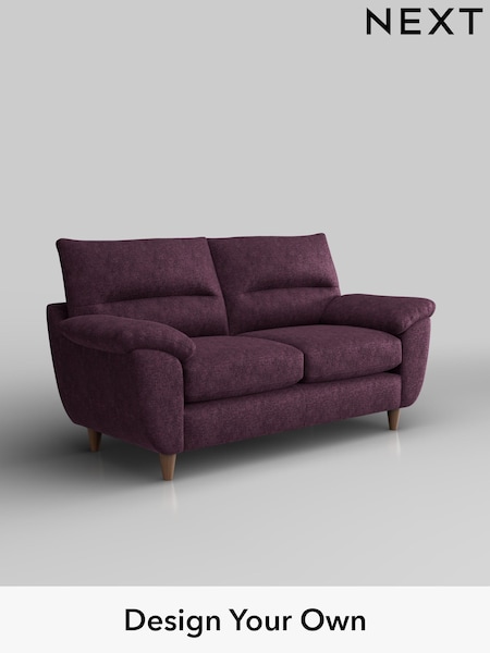 Plush Chenille/Dark Plum Purple Elliot Highback (W43780) | £1,075