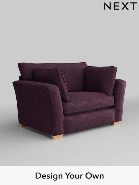 Plush Chenille/Dark Plum Purple Heath Highback (W43781) | £850