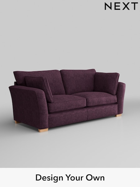 Plush Chenille/Dark Plum Purple Heath Highback (W43781) | £1,325