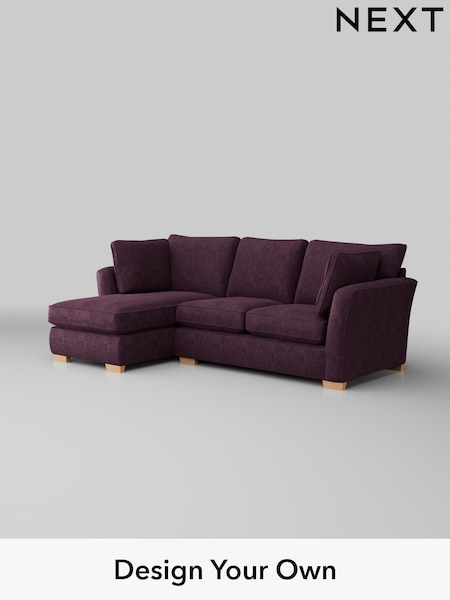Plush Chenille/Dark Plum Purple Heath Highback (W43781) | £1,899