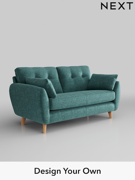Plush Chenille/Dark Teal Green Wilson Buttoned Back (W43795) | £950