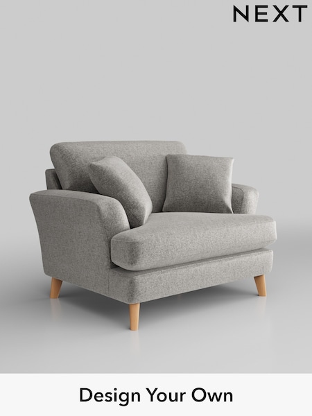 Plush Chenille/Light Grey Conway Relaxed Sit (W43797) | £975