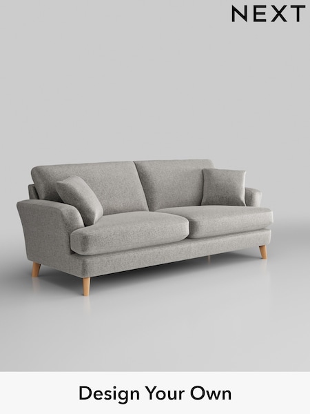 Plush Chenille/Light Grey Conway Relaxed Sit (W43797) | £1,450