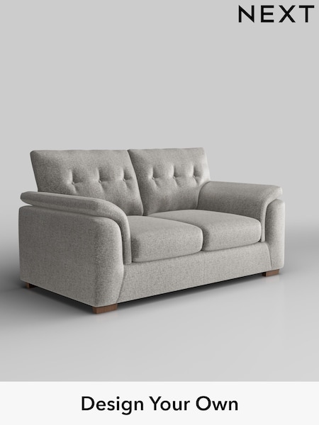Plush Chenille/Light Grey Hayden Buttoned Back (W43799) | £1,125